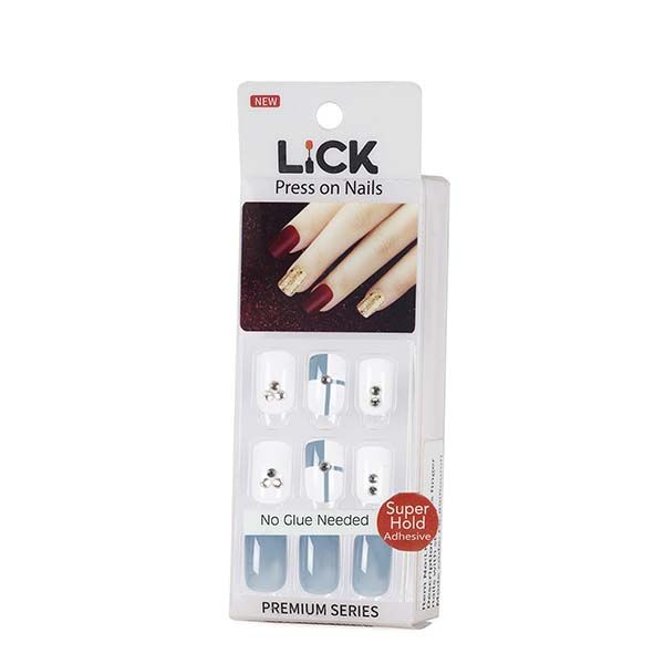 Matte Blue Press On Artificial Nails, Packaging Size: Pack of 24 at Rs  110/set in Bhuj